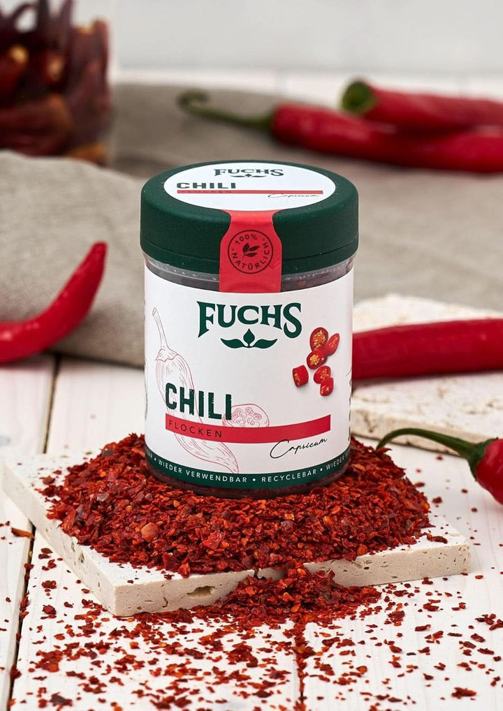 Fuchs Fulgi de chilli, 50 grame Condimente Naty Shop