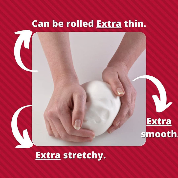 Extra Fondant Black 1kg - Fondant extra elastic cu aromă de vanilie, perfect pentru acoperirea prăjiturilor - Black - 1 kg Pasta de zahar Naty Shop