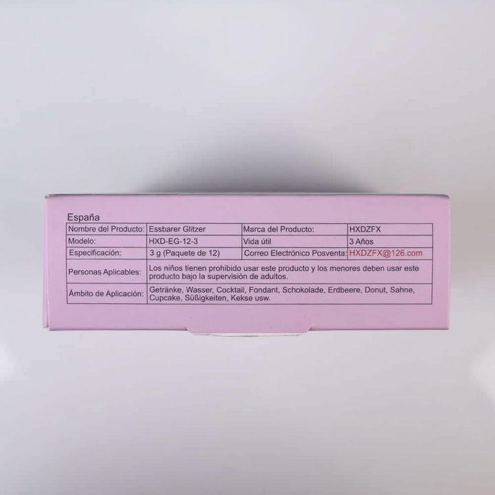 Set glitter comestibil, pudra, 3 grame per culoare Naty Shop