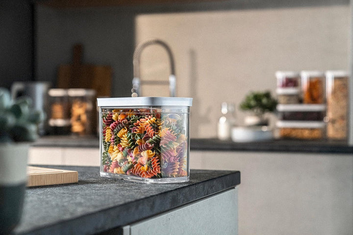 ZWILLING FRESH & SAVE CUBE Box, dimensiune 2M, Cutie de depozitare modulară și stivuibilă, depozitare ermetică și vidabilă, lavabilă în mașina de spălat vase, transparentă Cutii depozitare alimente Naty Shop