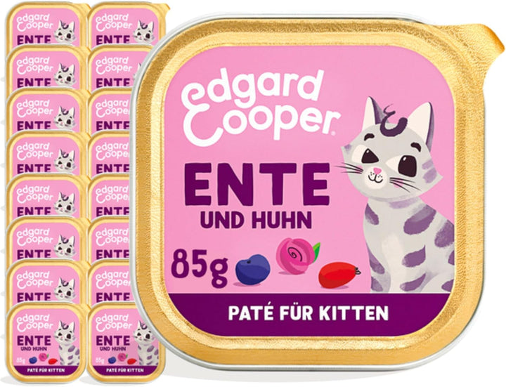 Edgard & Cooper Chunks in Gravy Hrană umedă pentru pisici adulte fără cereale de înaltă calitate - pui organic 85G (pachet de 16) - organe nutritive, ingrediente sănătoase, 0% zahăr adăugat, 85G X 16