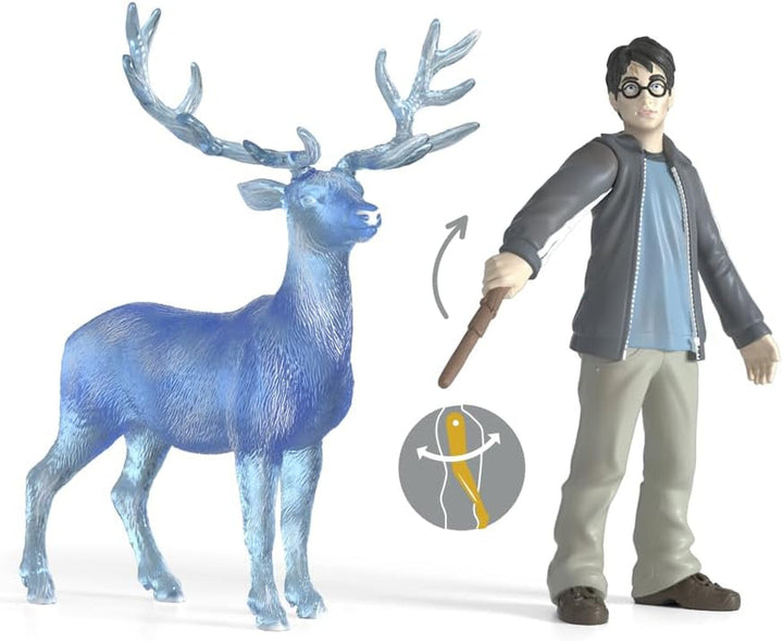 Schleich 42680 Harry Potter & Patronus, de la 6 ani, HARRY POTTER - figurină de joacă, 16 X 11 X 18 cm Action figures Naty Shop