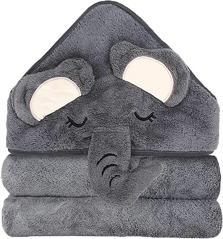 Pachet de 2 prosoape de baie cu glugă 80 x 80 cm Mama si Copilul Naty Shop 1Pack