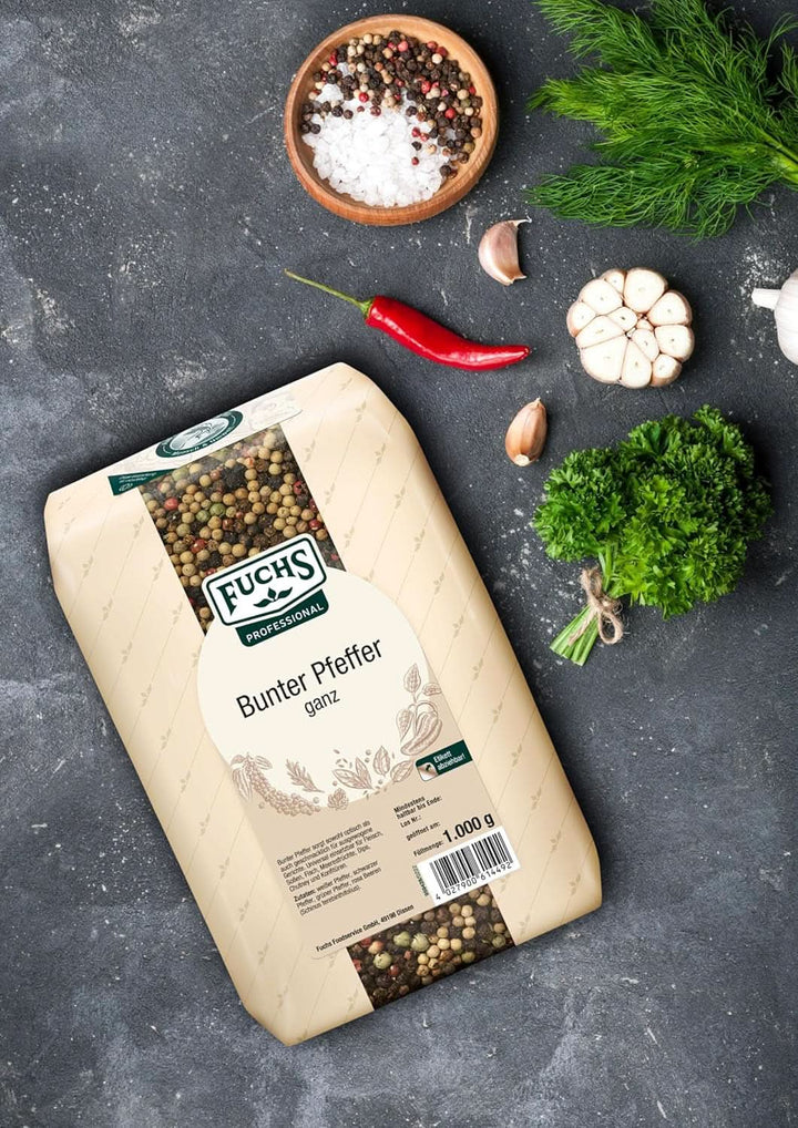 Fuchs piper întreg colorat, 1 Kg Condimente Naty Shop