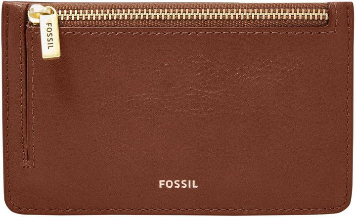 Fossil Ladies Logan Card Case Portofel Femei Naty Shop Maro 13.7922 Cm X 0.381 Cm X 8.509 Cm
