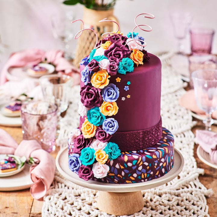 FunCakes Tropical Orange fondant laminat: ușor de utilizat, neted, flexibil, moale și pliabil, perfect pentru decorarea prăjiturilor, halal, kosher și fără gluten, 250 g Pasta de zahar Naty Shop