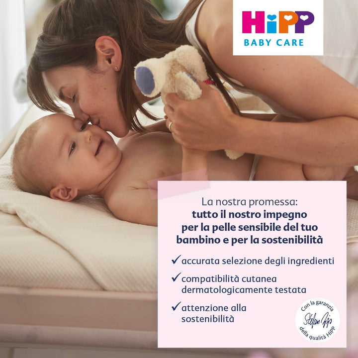HiPP Baby Care Șampon cu balsam pentru copii, descurcă părul și protejează scalpul, pentru pielea sensibilă, cu extract natural de migdale organice, 1 x 200 ml Copii - Baie si Skincare Naty Shop
