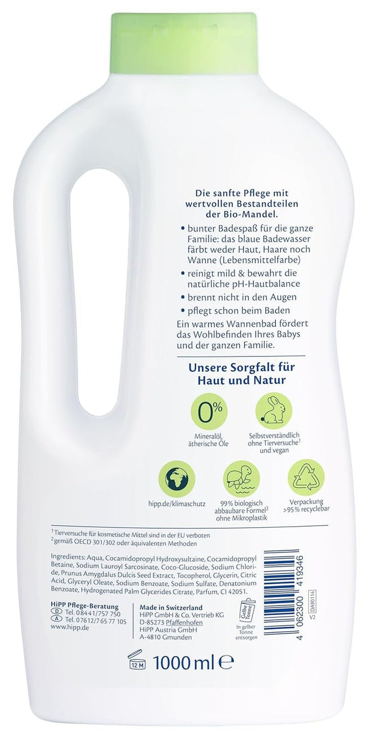 HiPP Baby Gentle Family Bath, 1000ml Copii - Baie si Skincare Naty Shop