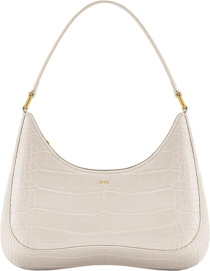 JW PEI Ruby genți de umăr Genti Femei Naty Shop Crocodil alb în relief