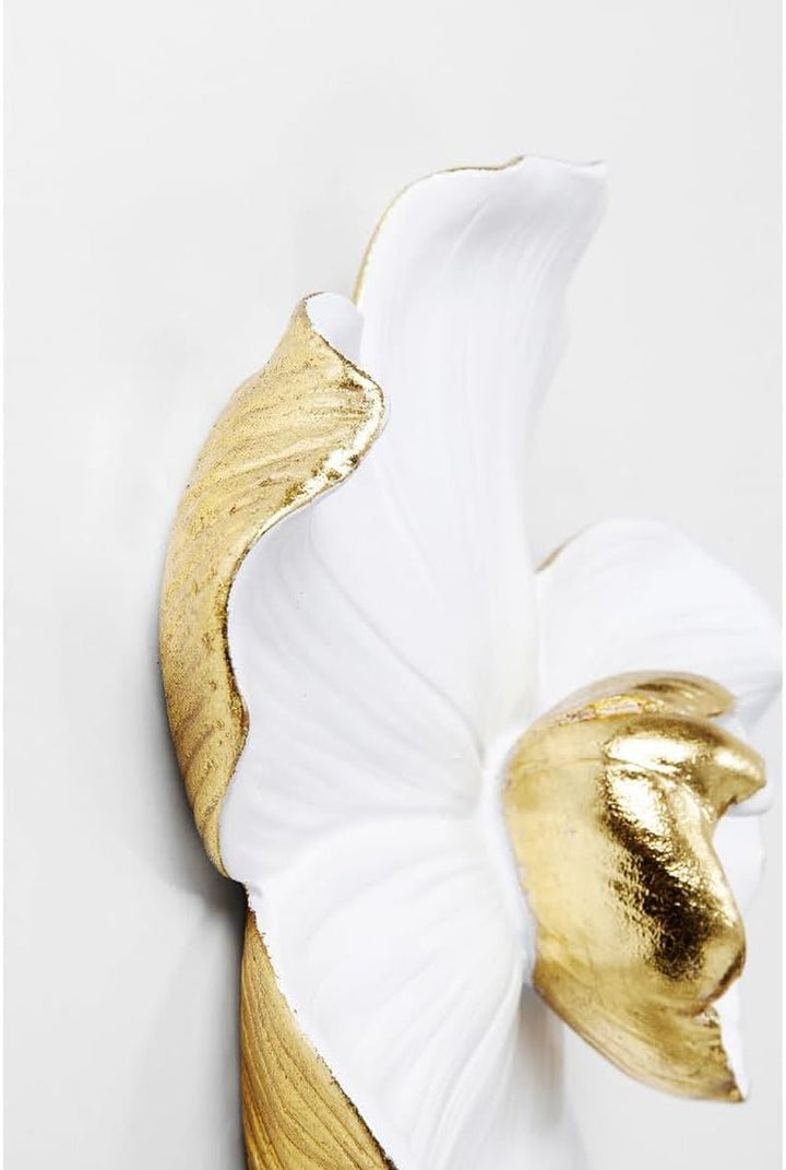 Kare Design decor de perete Orhidee, alb, XL, decor de perete, aspect floare de orhidee, handmade, 25x24x7 cm (h/w/d) Statuete si sculpturi Naty Shop