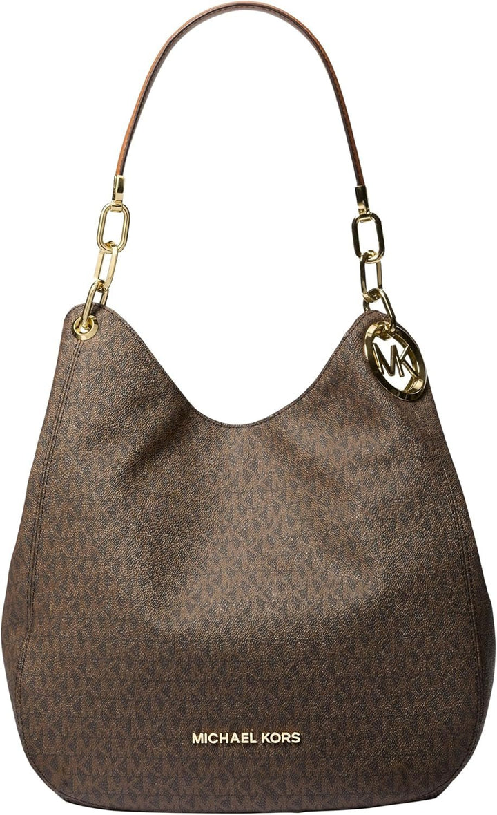 Michael Kors, geantă de umăr cu lanț Genti Femei Naty Shop Brown (Marrone)