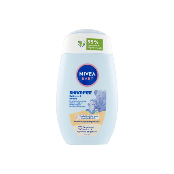 NIVEA BABY Gentle & Neutral Shampoo 200 ml - Cu protecție împotriva lacrimilor, fără sulfați, pentru un păr moale și fără încurcături Copii - Baie si Skincare Naty Shop Titlu implicit