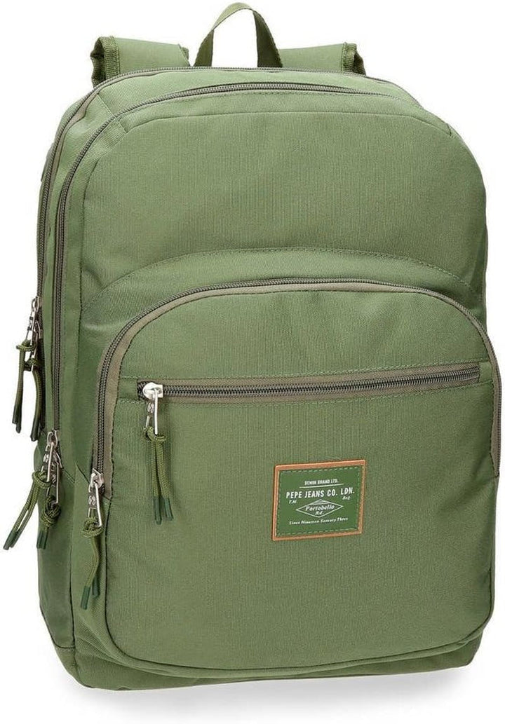 Pepe Jeans Cross An Trolley Rucsac personalizabil Verde 32x44x15 cms Poliester 0 21.12L Rucsacuri si ghiozdane premium Naty Shop Grün Doppelter Rucksack