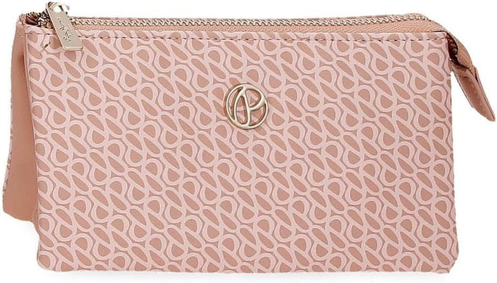 Pepe Jeans Megan Geantă de toaletă negru 17x9x2 cm Faux piele, negru, Talla única, Geantă de toaletă Portofel Femei Naty Shop Roz Portofel triplu