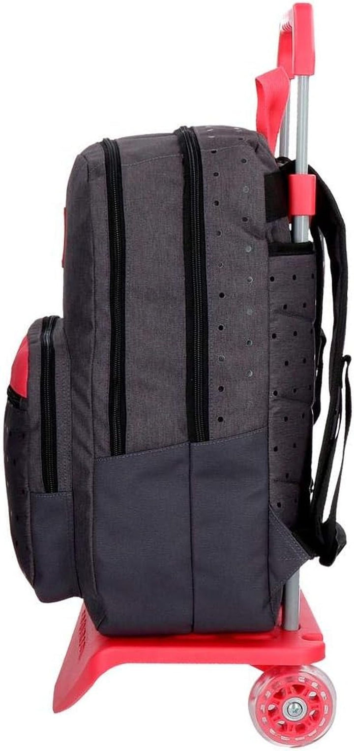 Pepe Jeans Molly rucsac cu două compartimente cu troler Gri 30.5x44x15 cms Poliester 20.13L Rucsacuri si ghiozdane premium Naty Shop