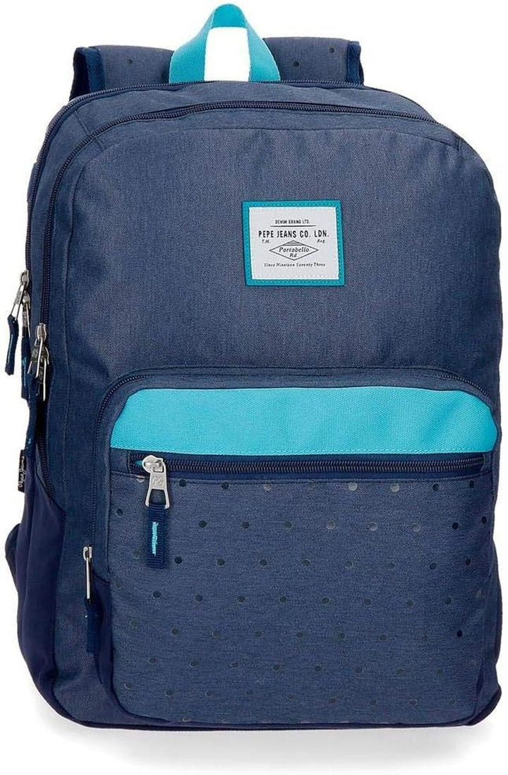 Pepe Jeans Molly rucsac cu două compartimente cu troler Gri 30.5x44x15 cms Poliester 20.13L Rucsacuri si ghiozdane premium Naty Shop Blau Rucksack 44 Angepasst