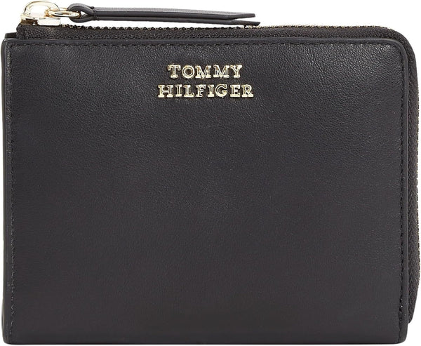 Portofel de damă Tommy Hilfiger HILFIGER LEATHER MED ZA, negru (Black), OS Portofel Femei Naty Shop Titlu implicit