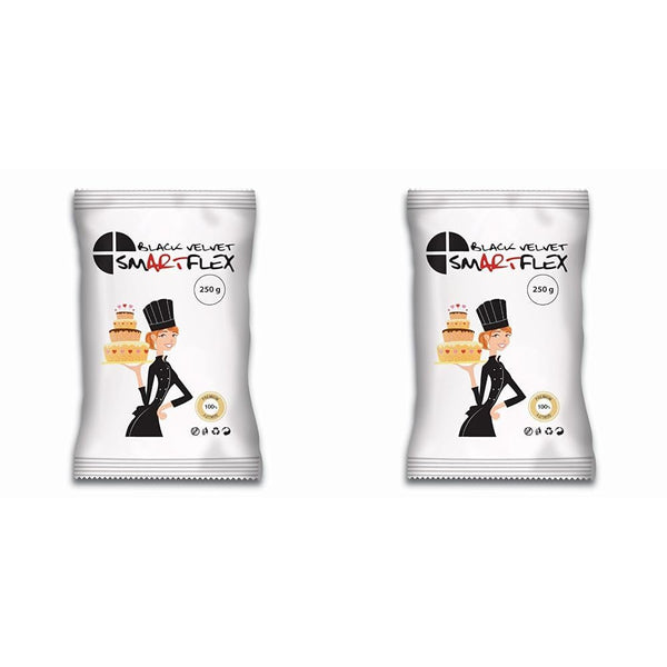SmartFlex Fondant Black Velvet, 250 g (pachet de 2) Pasta de zahar Naty Shop Default Title