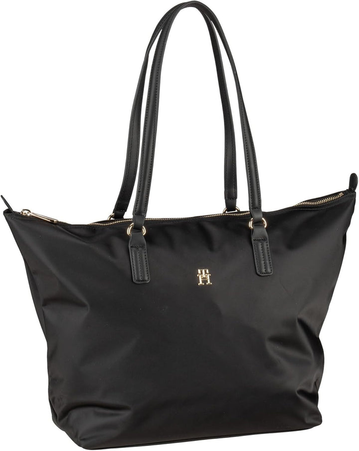 Tommy Hilfiger Femeii Poppy Tote sac cu fermoar Genti Femei Naty Shop Negru (negru)