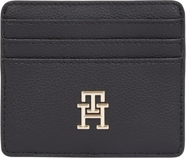 Tommy Hilfiger ladies card holder Soft Logotape Small, negru, o mărime Portofel Femei Naty Shop Titlu implicit