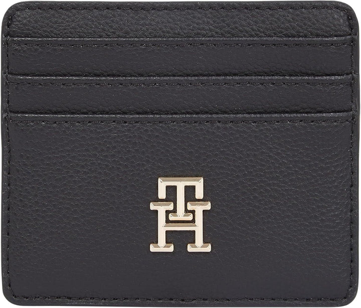 Tommy Hilfiger ladies card holder Soft Logotape Small, negru, o mărime Portofel Femei Naty Shop Titlu implicit