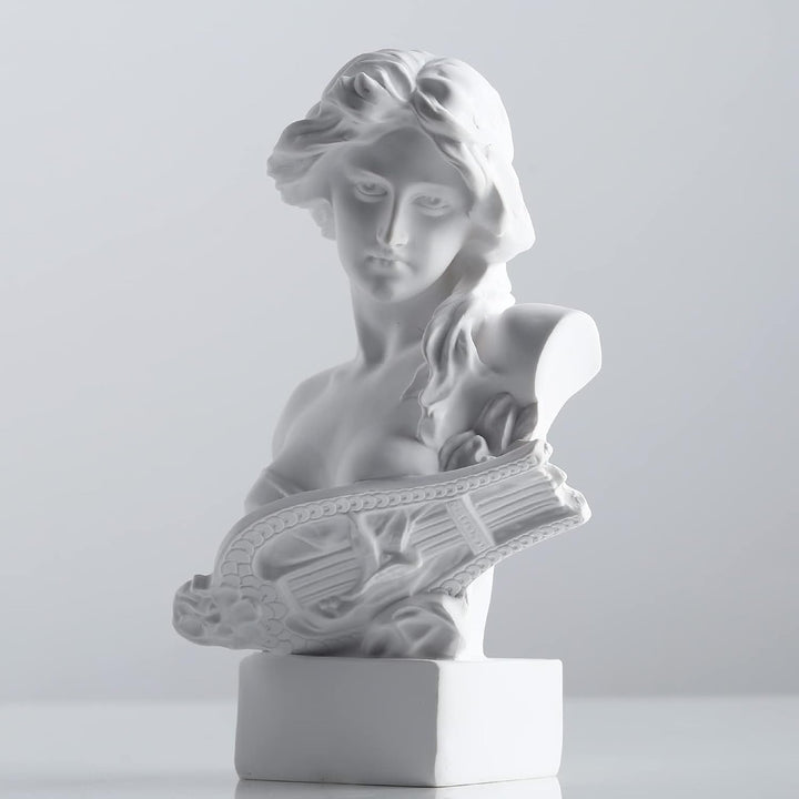 XMGZQ White Aphrodite Statue Sculpture, Resin Greek Mythology Bust Statue, for Coquette Room Decoration, Dark Academia Room Decoration, Bookshelves, Partition, Coffee Table Centrepiece Statuete si sculpturi Naty Shop Alb